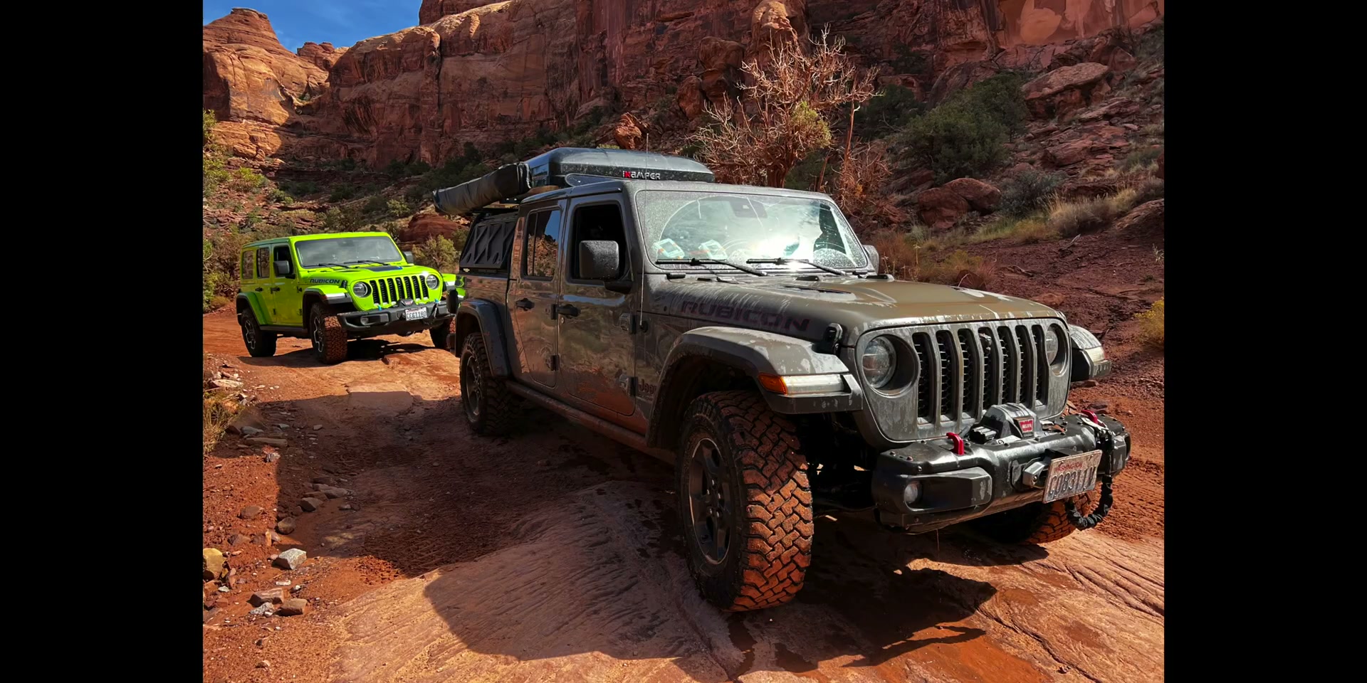 The Green Jeep Adventures — Jeeps in red rock canyon