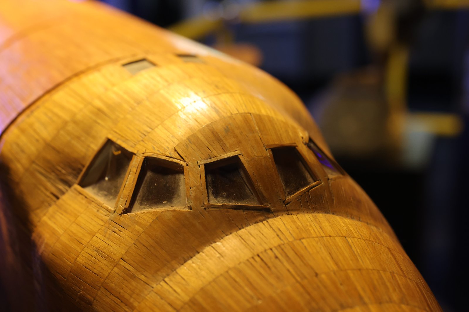 Handcrafted wooden airplane — visual proof of quality