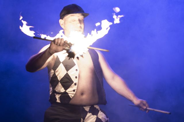 Mouse, fire performance at Dante's Sinferno — frame 23