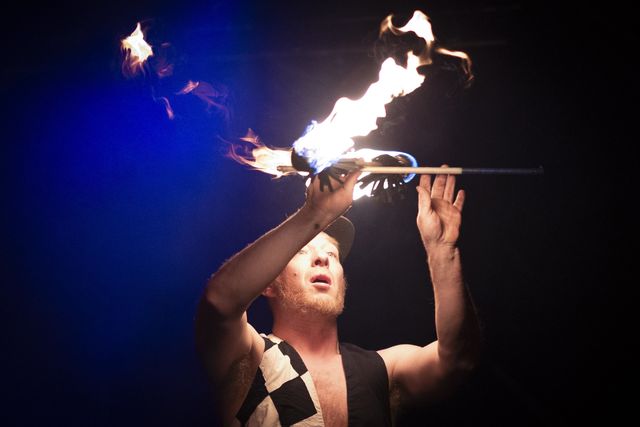 Mouse, fire performance at Dante's Sinferno — frame 31
