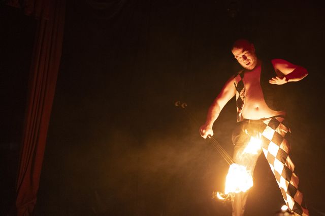 Mouse, fire performance at Dante's Sinferno — frame 39