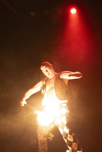 Mouse, fire performance at Dante's Sinferno — frame 40