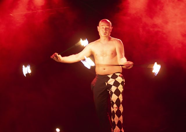 Mouse, fire performance at Dante's Sinferno — frame 49