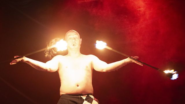 Mouse, fire performance at Dante's Sinferno — frame 51